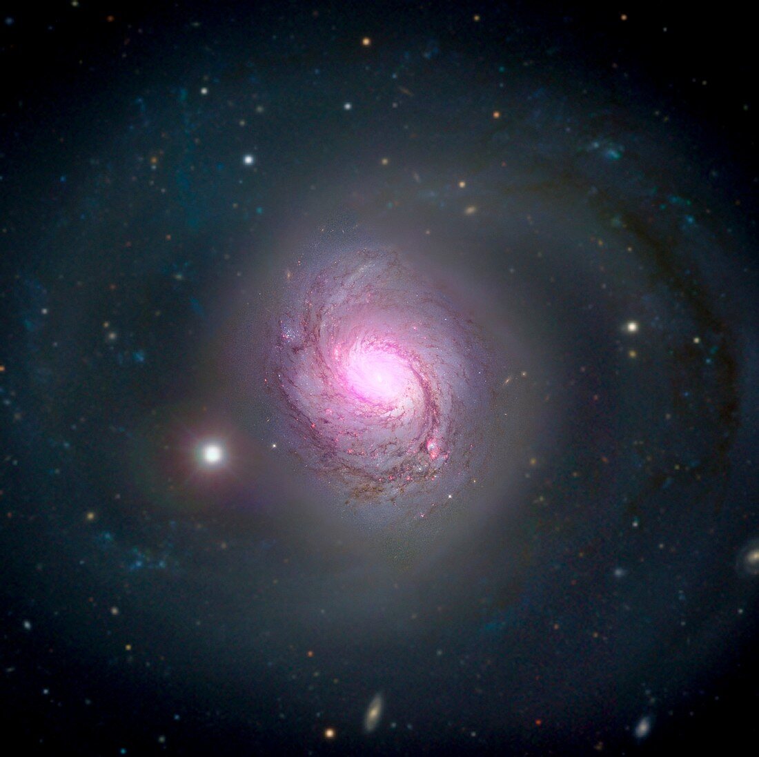 Active galaxy NGC 1068, composite image