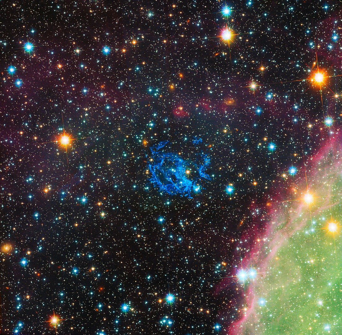 Supernova remnant E0102-72.3, optical image
