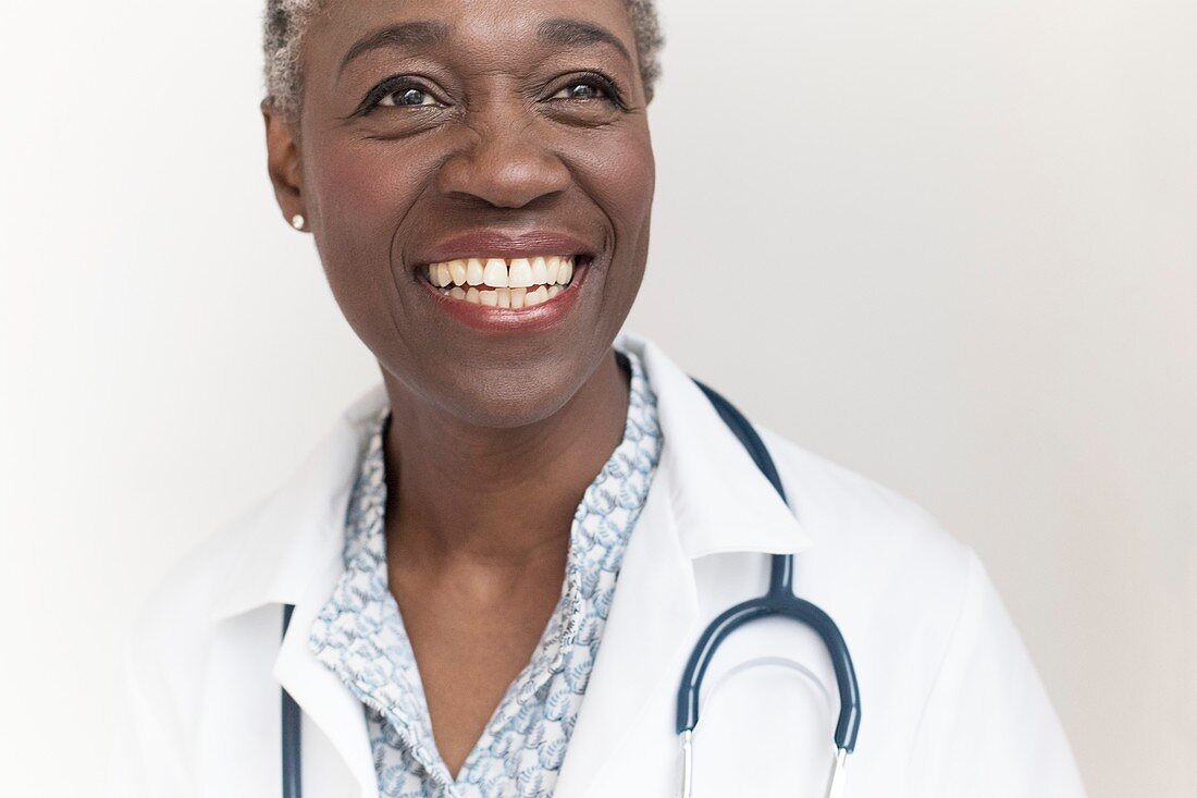 Female doctor smiling