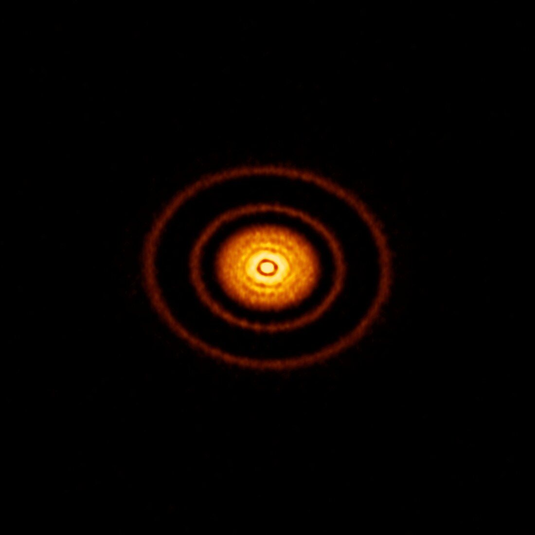 Protoplanetary disc imaged by ALMA