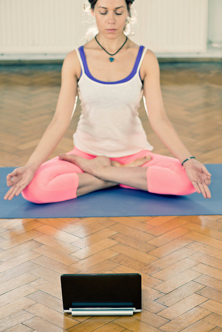 Yoga lotus position