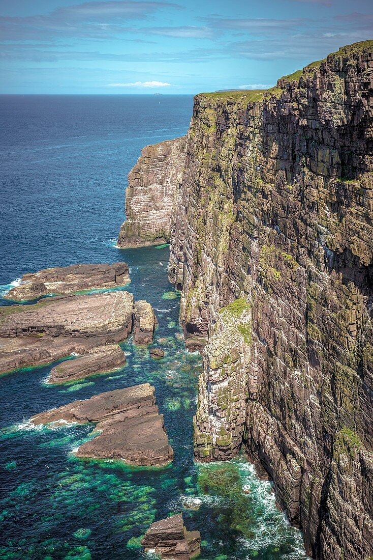 Cliffs at Handa Island, Scotland, UK