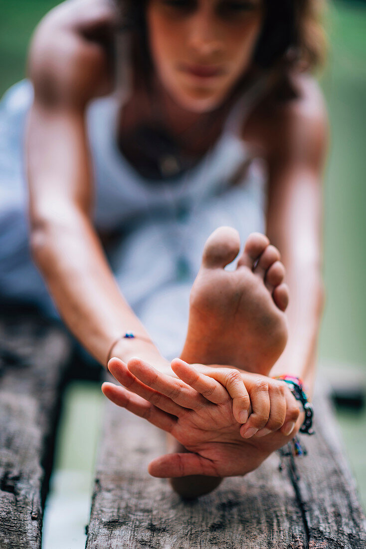 Woman doing yoga