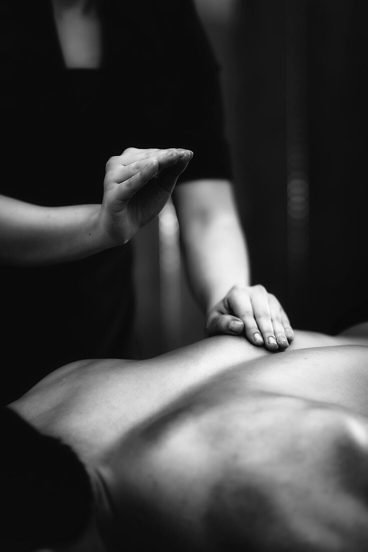 Lower back massage