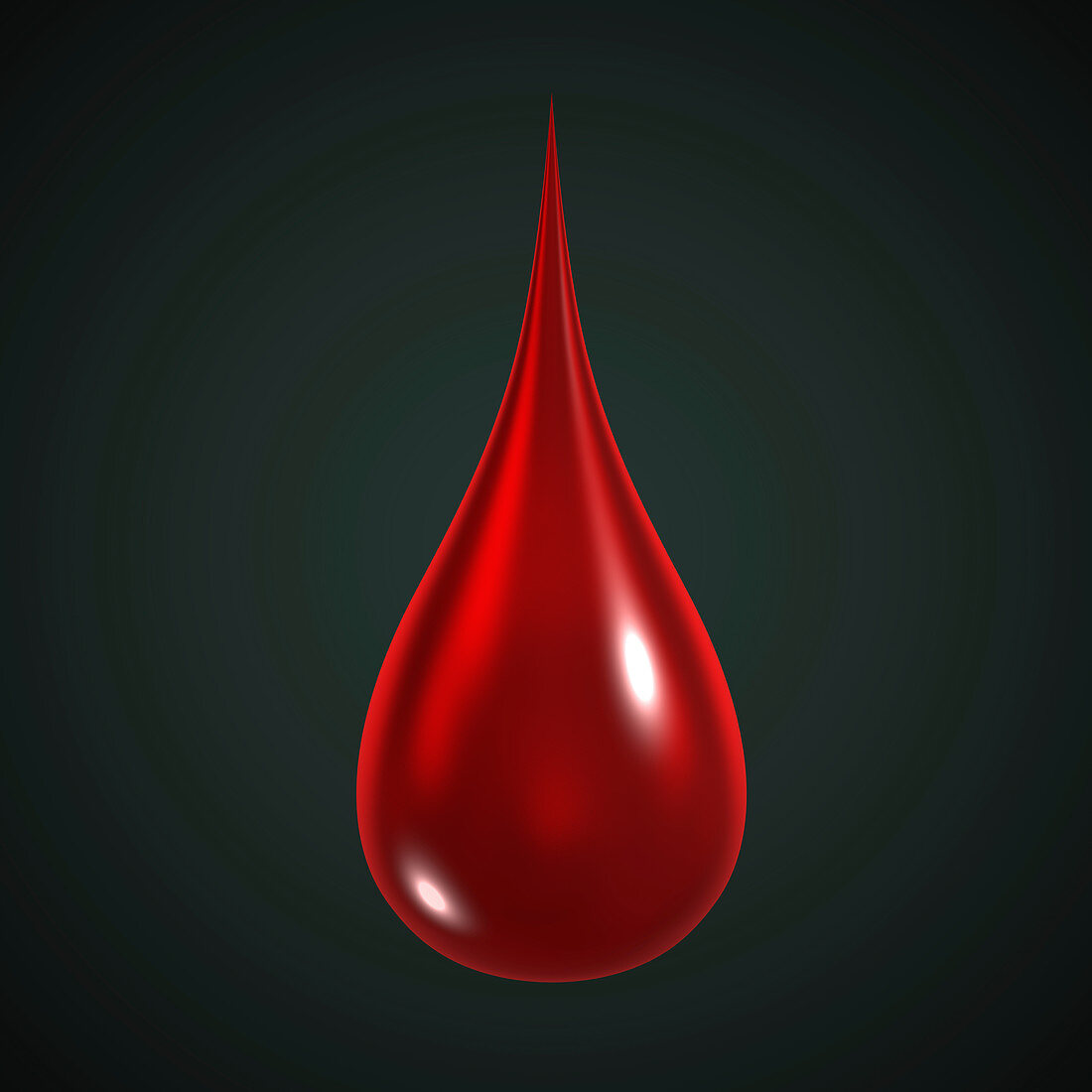 Drop of blood, illustration