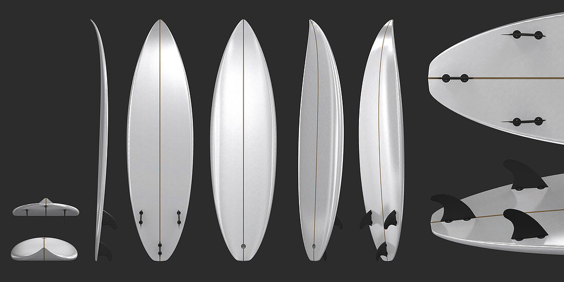 Surfboard, illustration