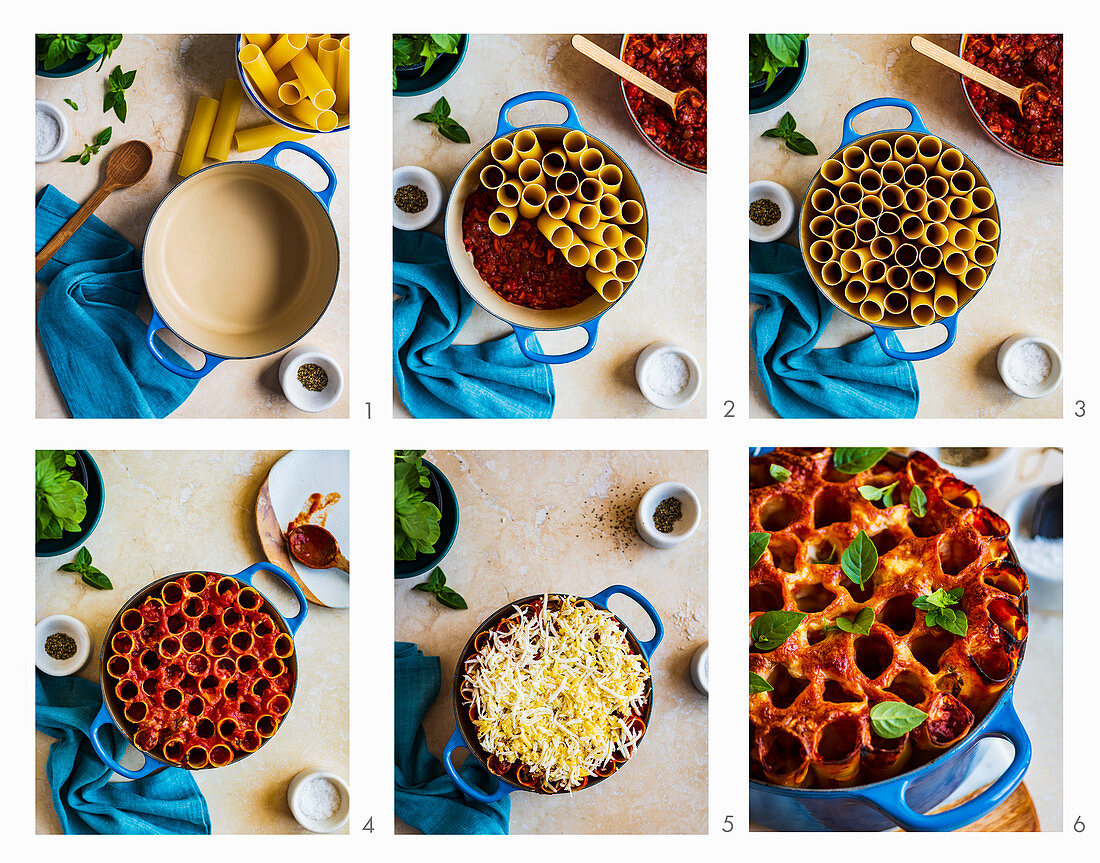 Honeycomb canneloni being made