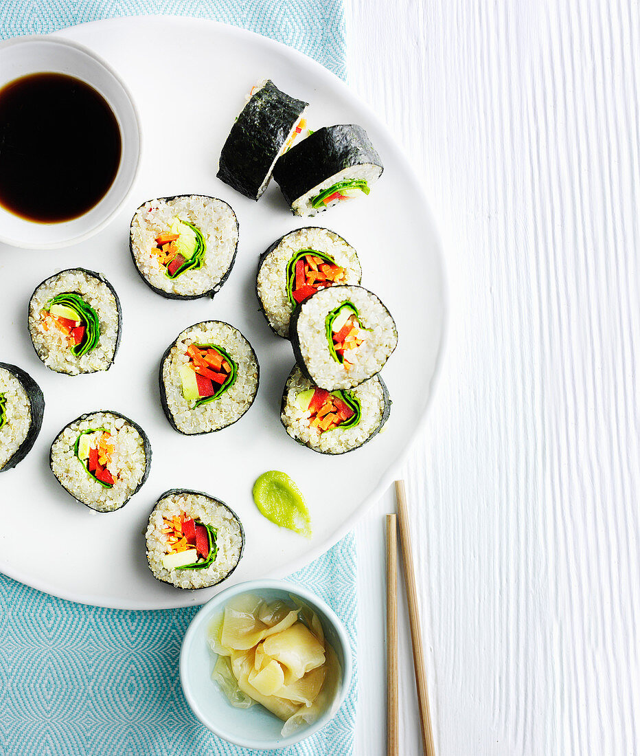 Veganes Quinoa-Sushi