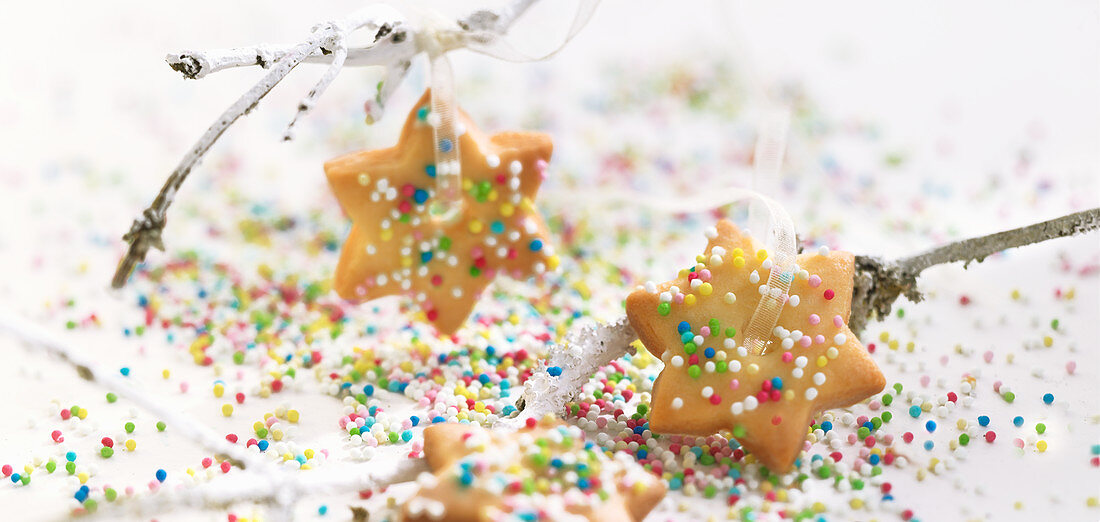 Colourful Christmas cookies