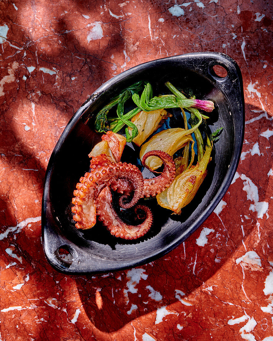 Octopus with fennel