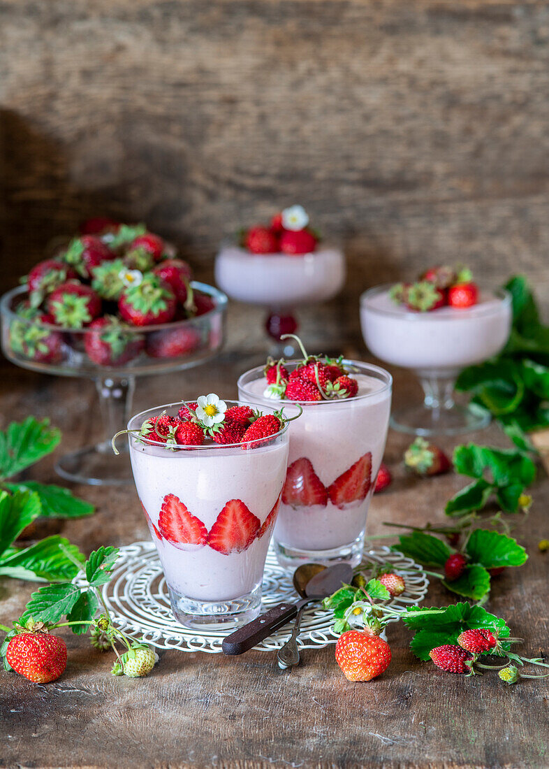 Erdbeermousse