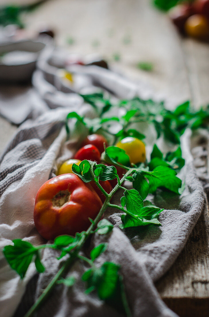 Fresh tomatoes as an ingredient for cookery