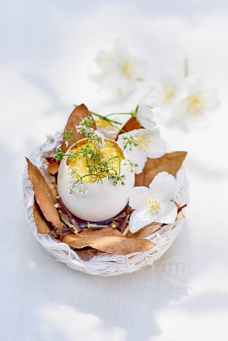 Scrambled egg with saltwort