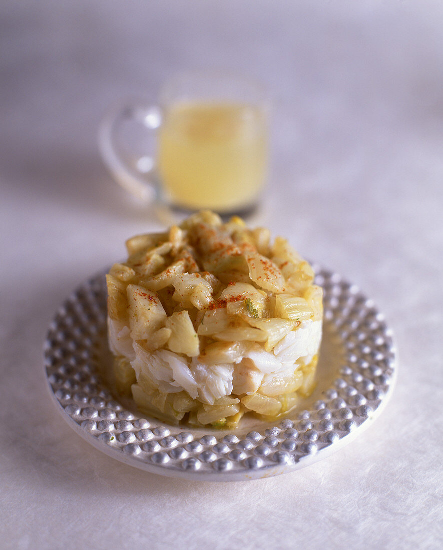 Cod fish terrine with fennel