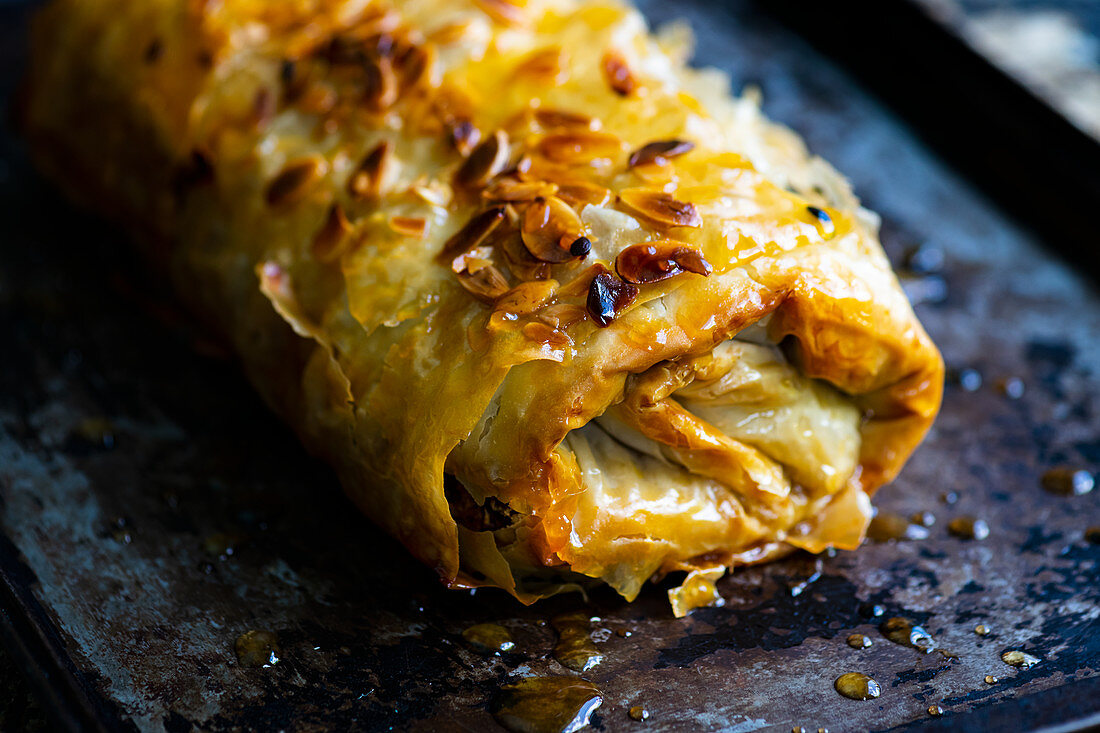 Weihnachtsstrudel mit Honig