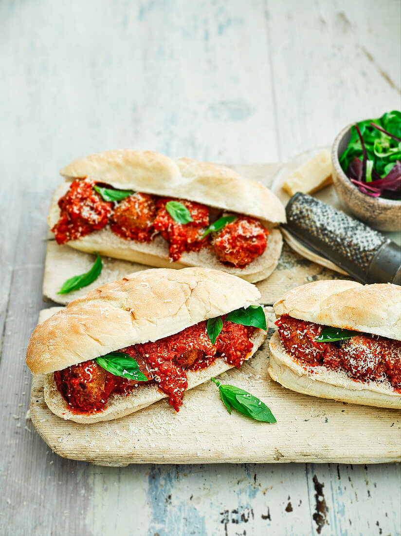 Turkey meatball subs