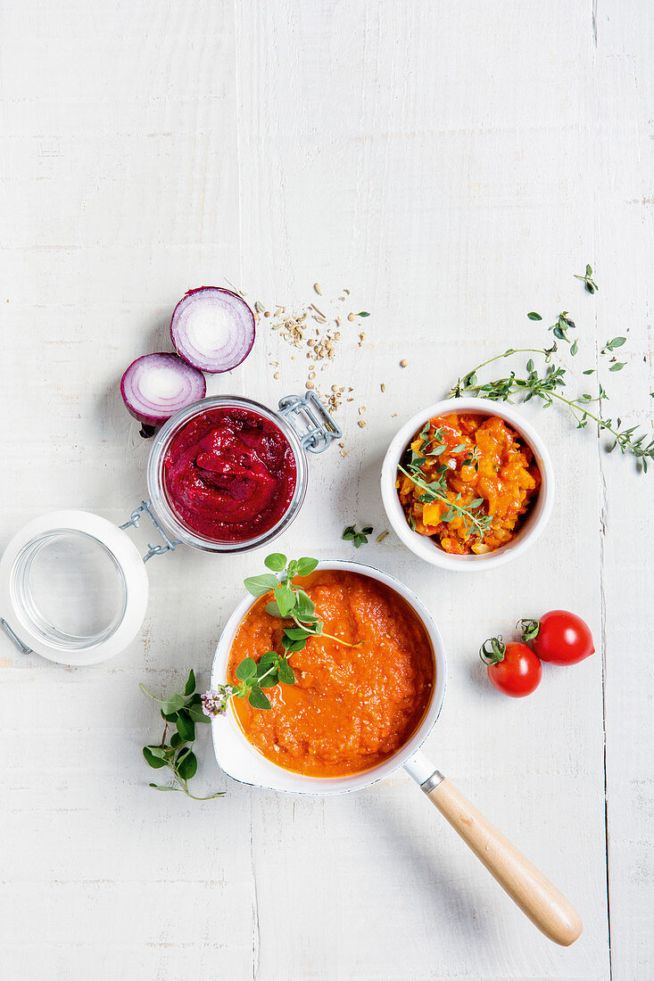 Sugar-free tomato sauces