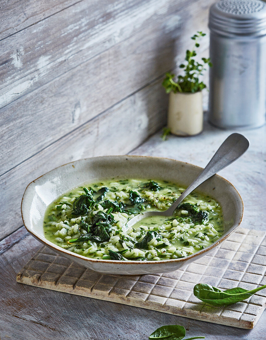 Ayurvedisches Spinat-Risotto