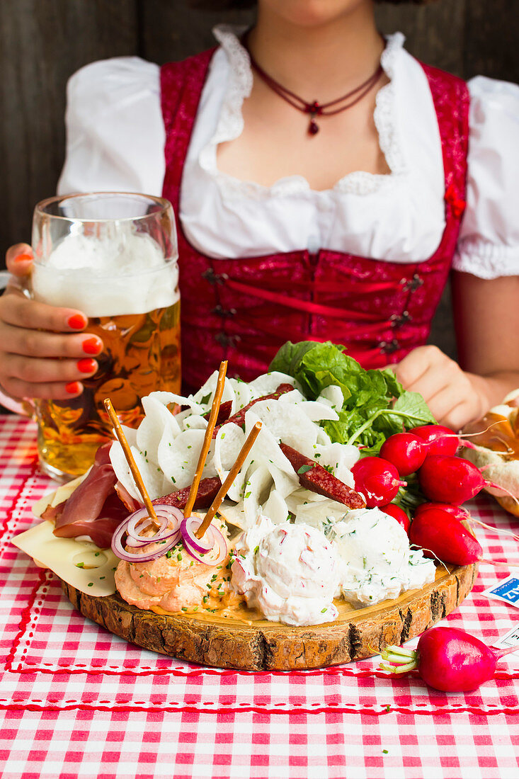 Bavarian snack board