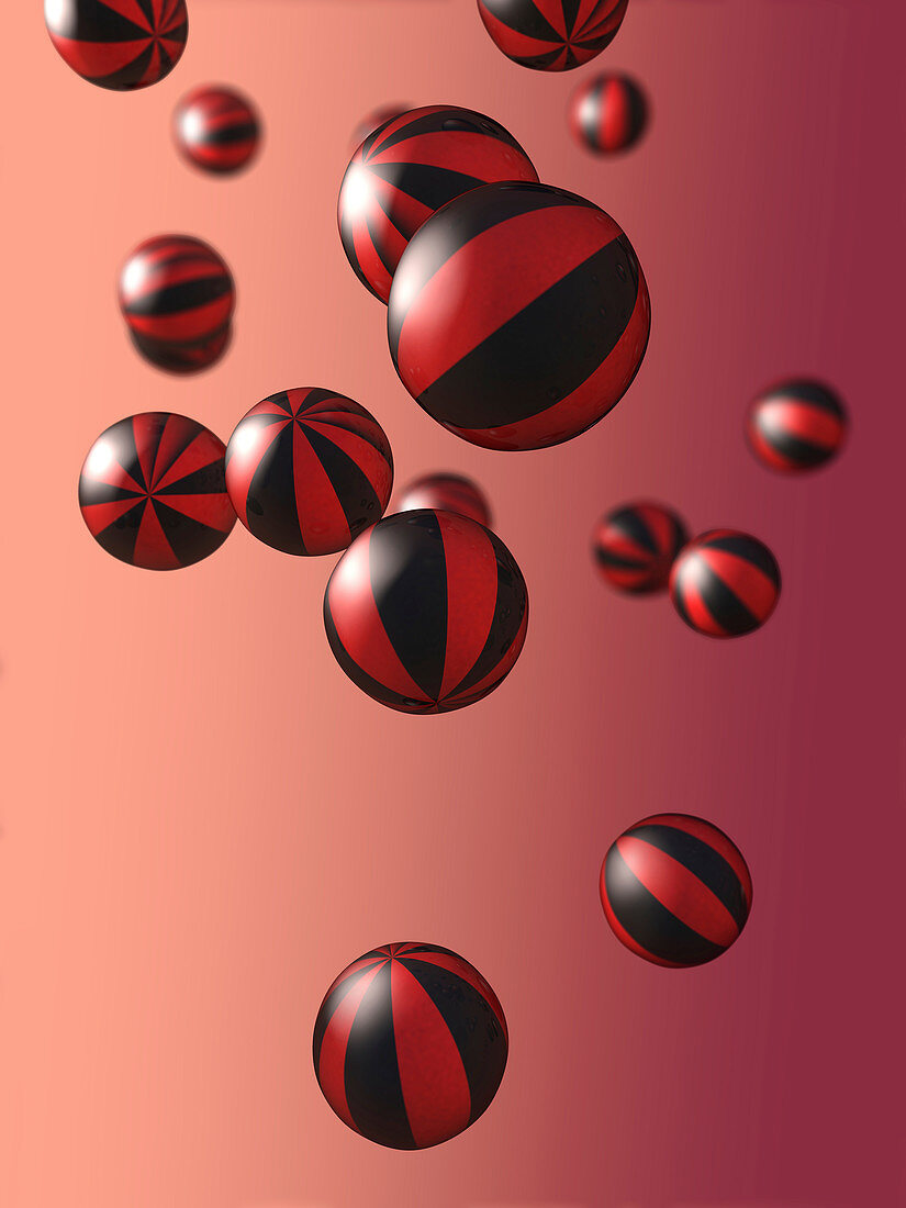 Patterned spheres, illustration
