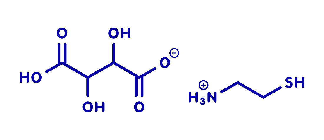 Cysteamine bitartrate Huntington's disease drug molecule