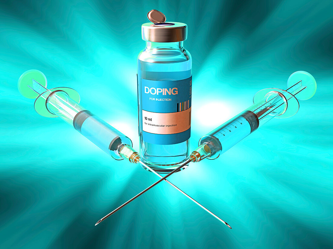 Doping, conceptual illustration