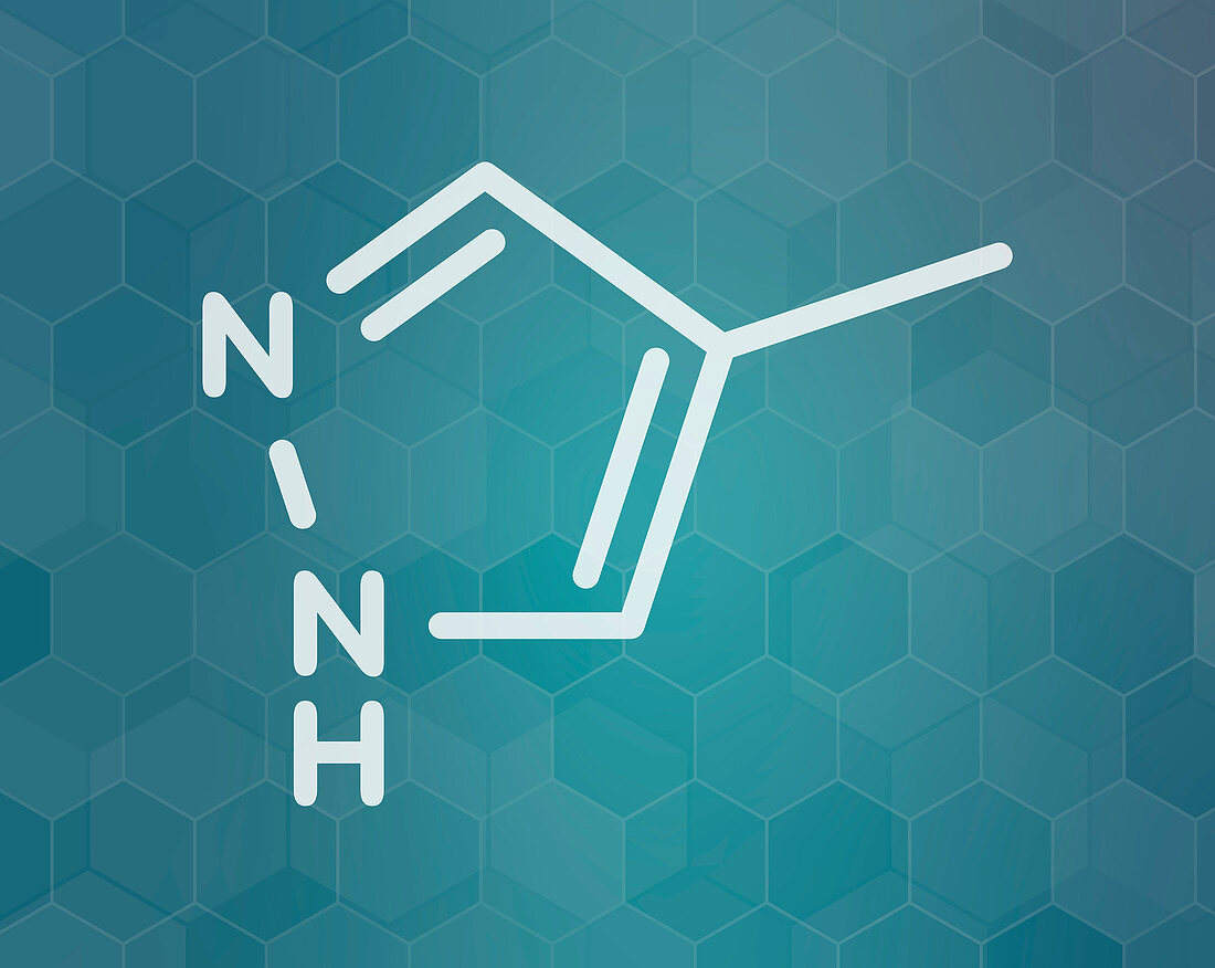 Fomepizole methanol poisoning antidote, molecular model