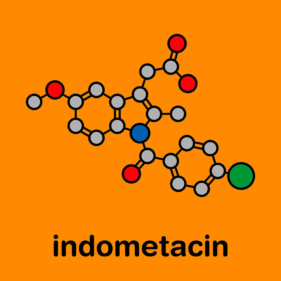 Indomethacin non-steroidal anti-inflammatory molecule