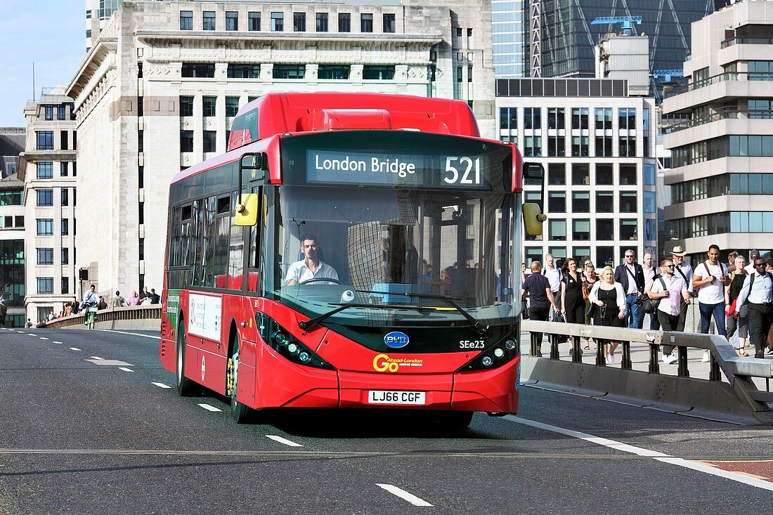 Single decker electric bus