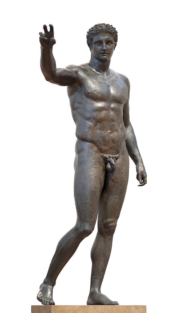 The Antikythera Youth, bronze statue.