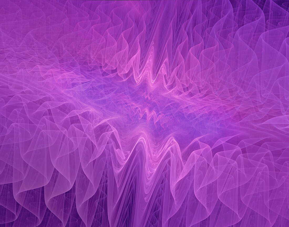 Fractal waveforms abstract illustration.