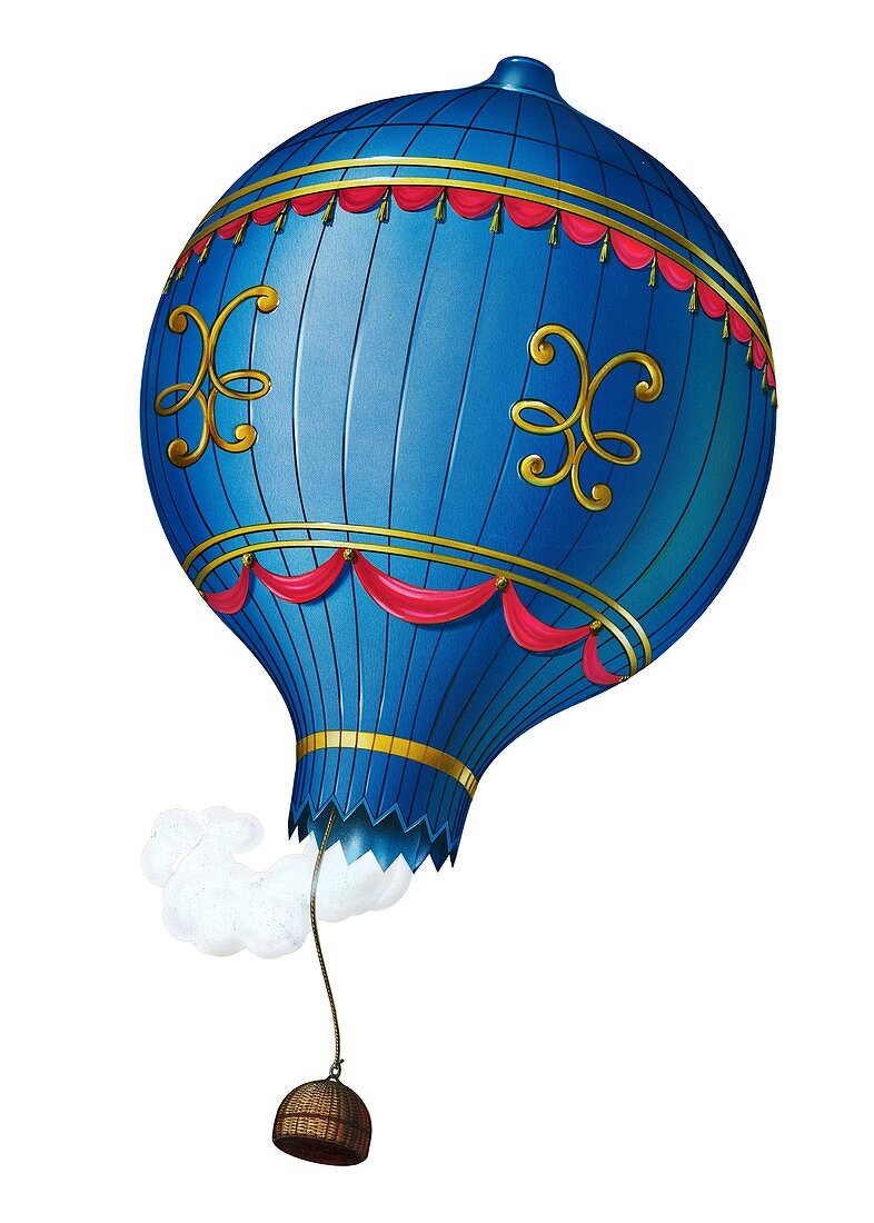 Montgolfier unmanned hot air balloon flight, 1783