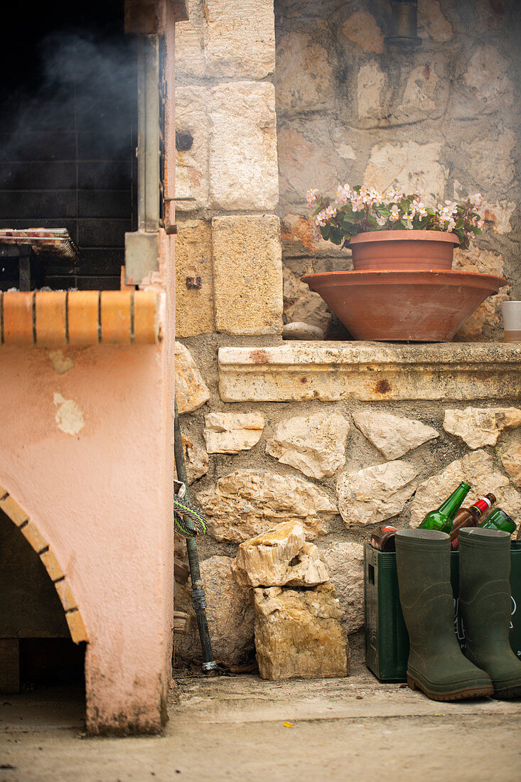 Traditional brick oven outdoors