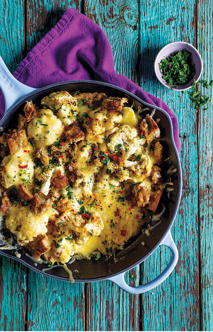 Dijon and chilli cauliflower cheese