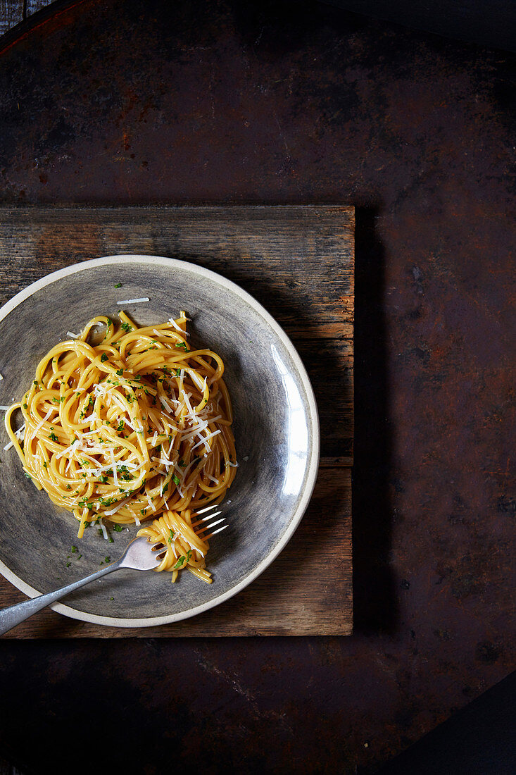 Spaghetti Carbonara mit Marmite