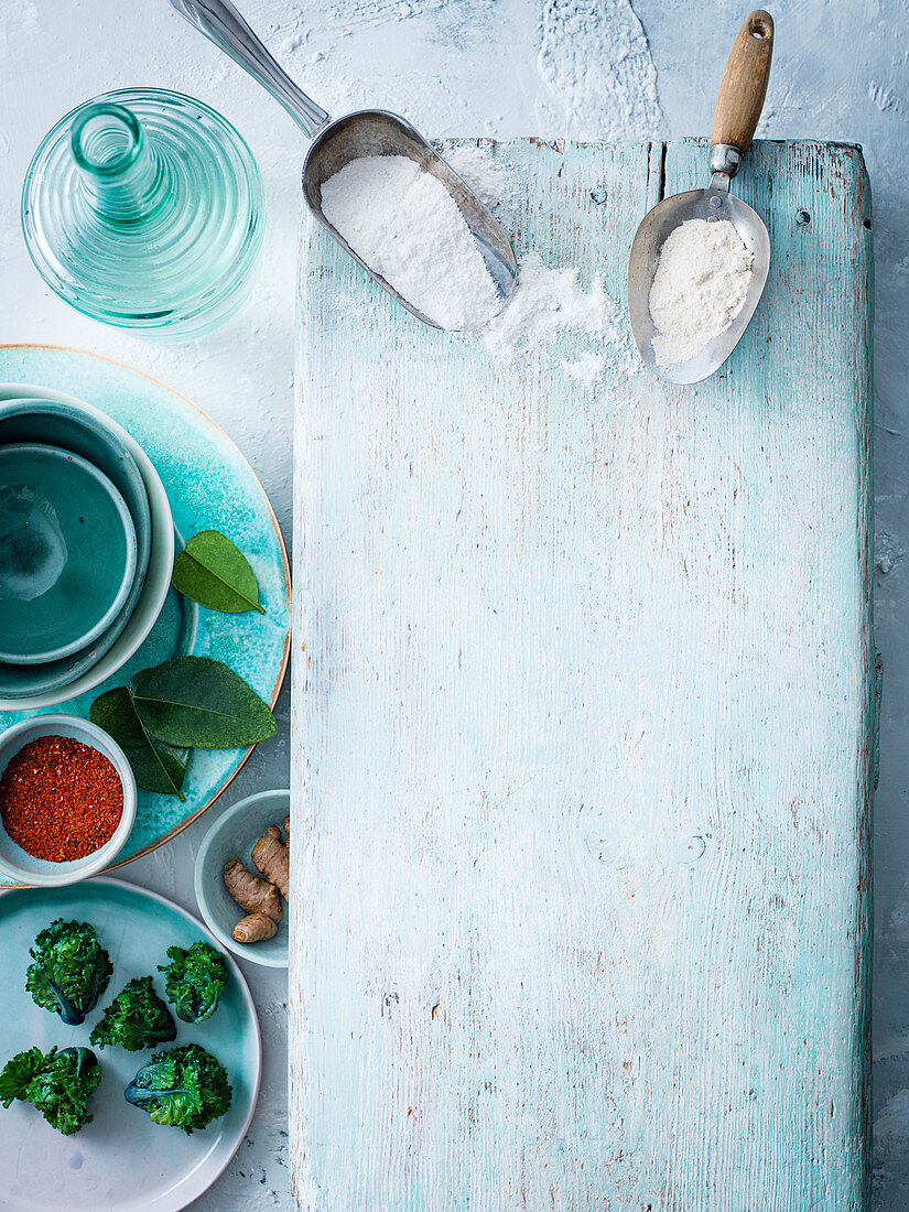 Spices, coconut and khorasan flour