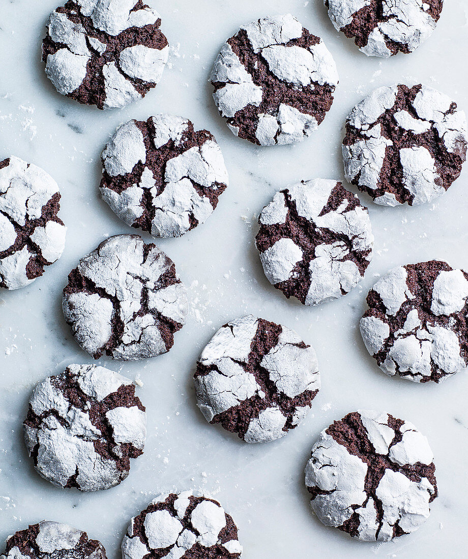 Chocolate Rye volcano cookies