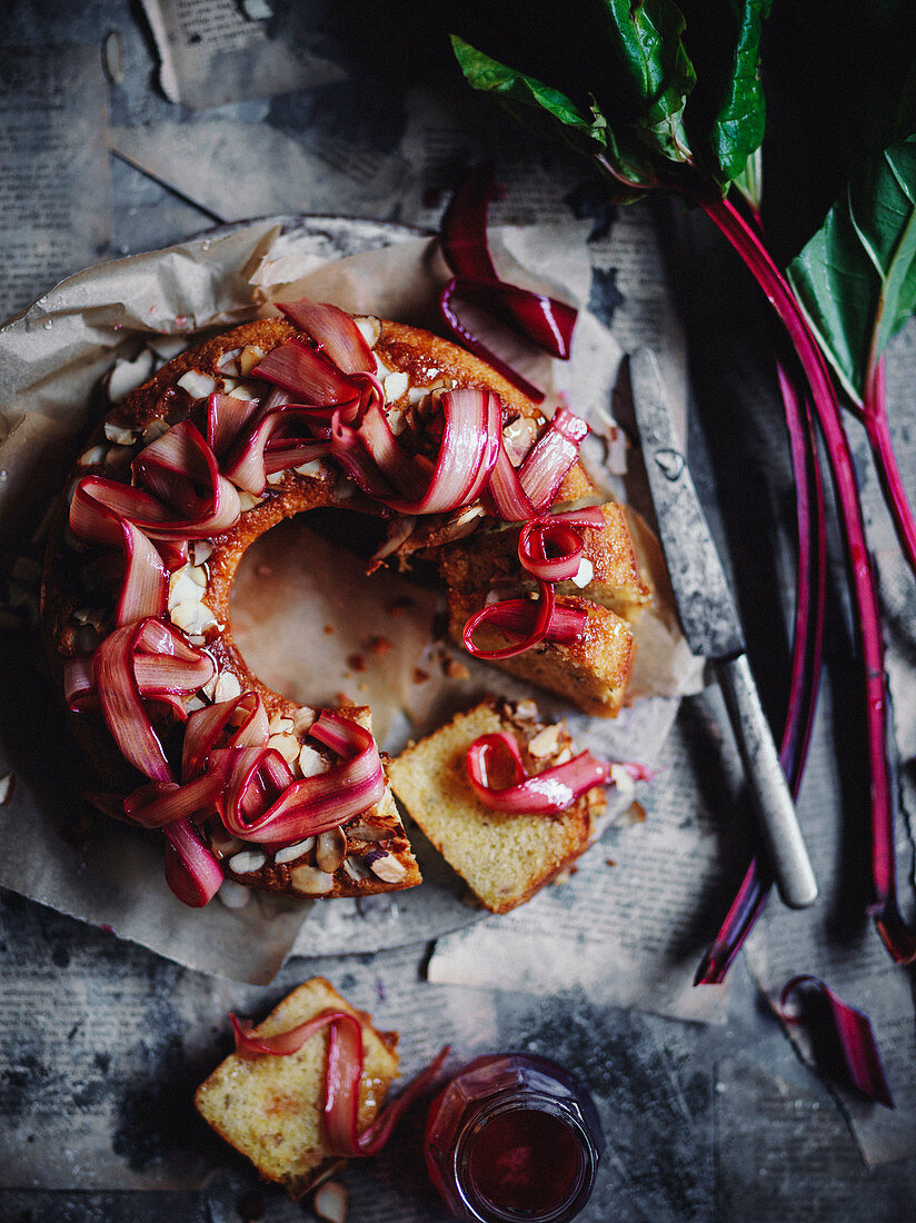 Rhubarb wreath