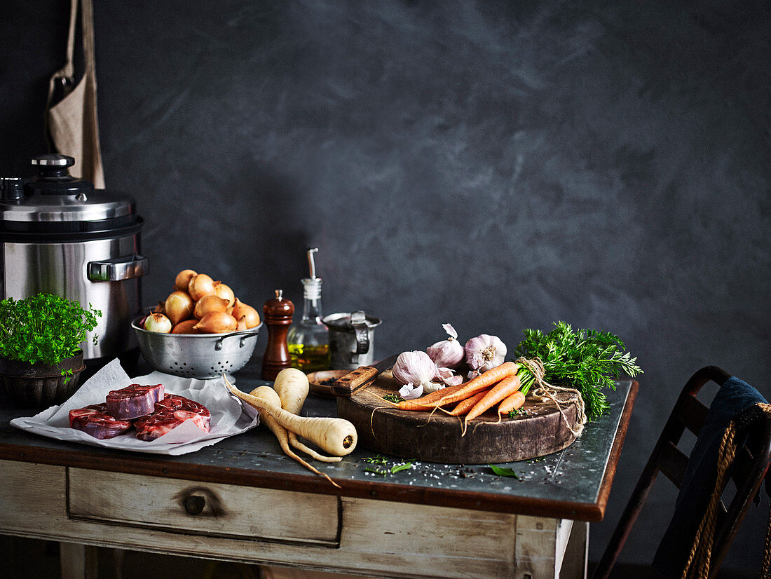 Ingredients for the slow cooker