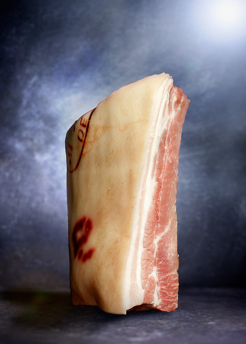 Raw belly pork