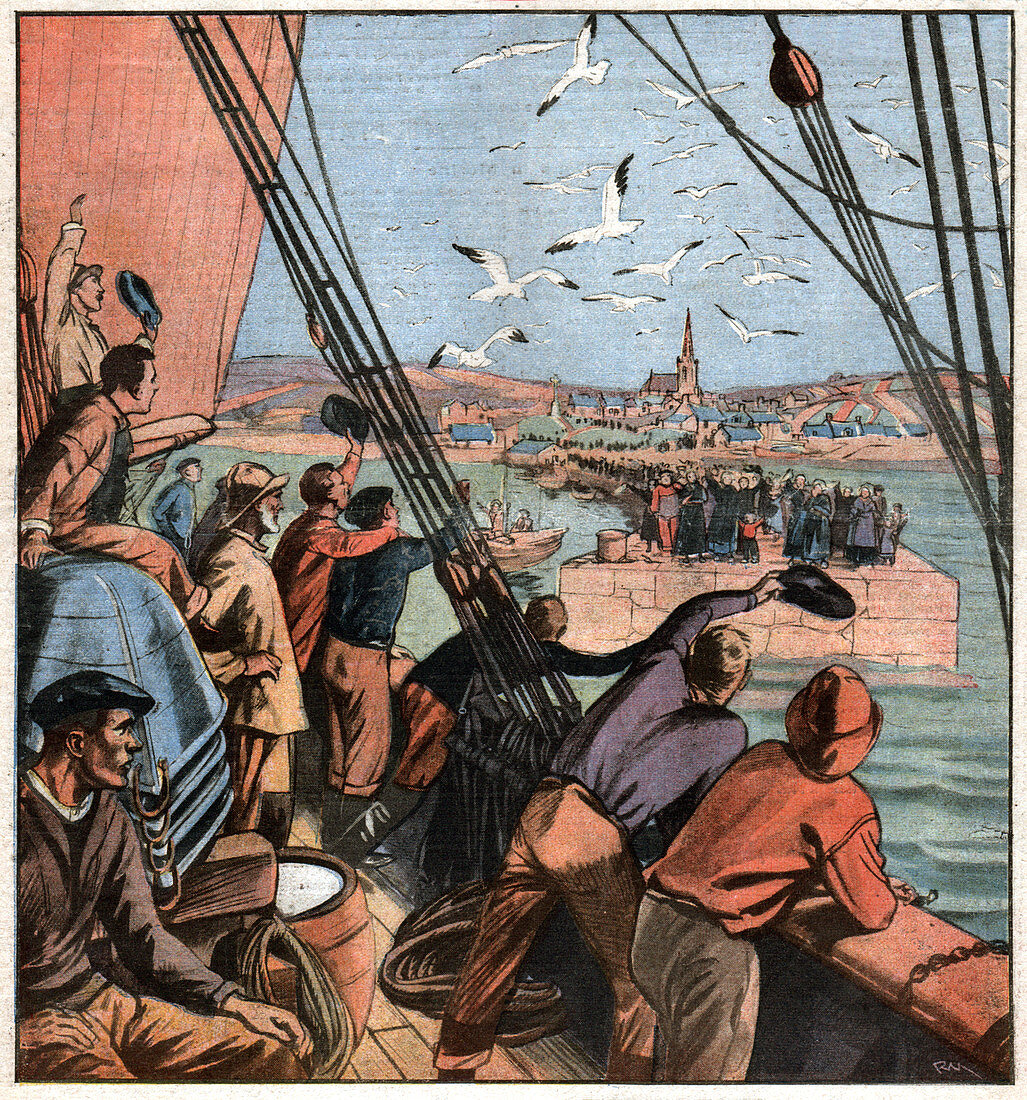 Fishers of Newfoundland, illustration