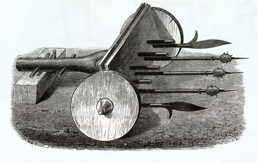Organ gun, illustration
