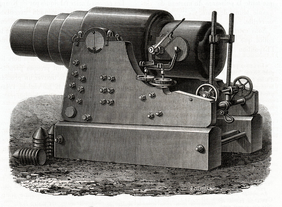 Giant gun, illustration