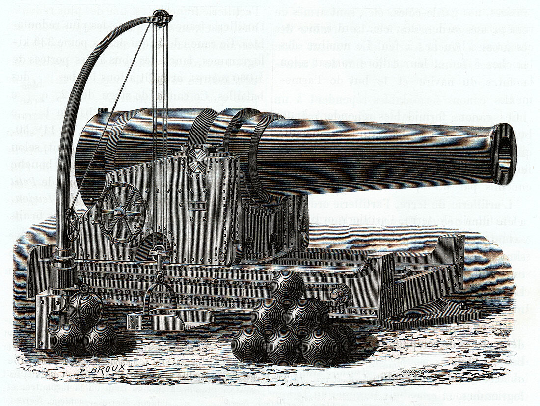 Navy gun, illustration