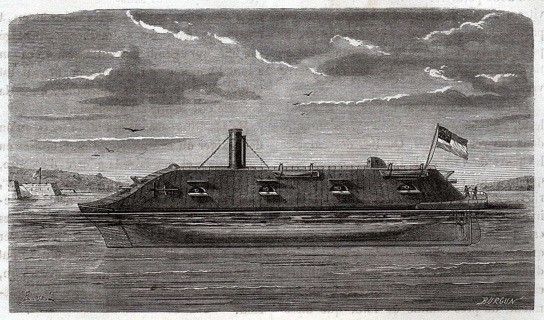 Warship CSS Virginia, illustration