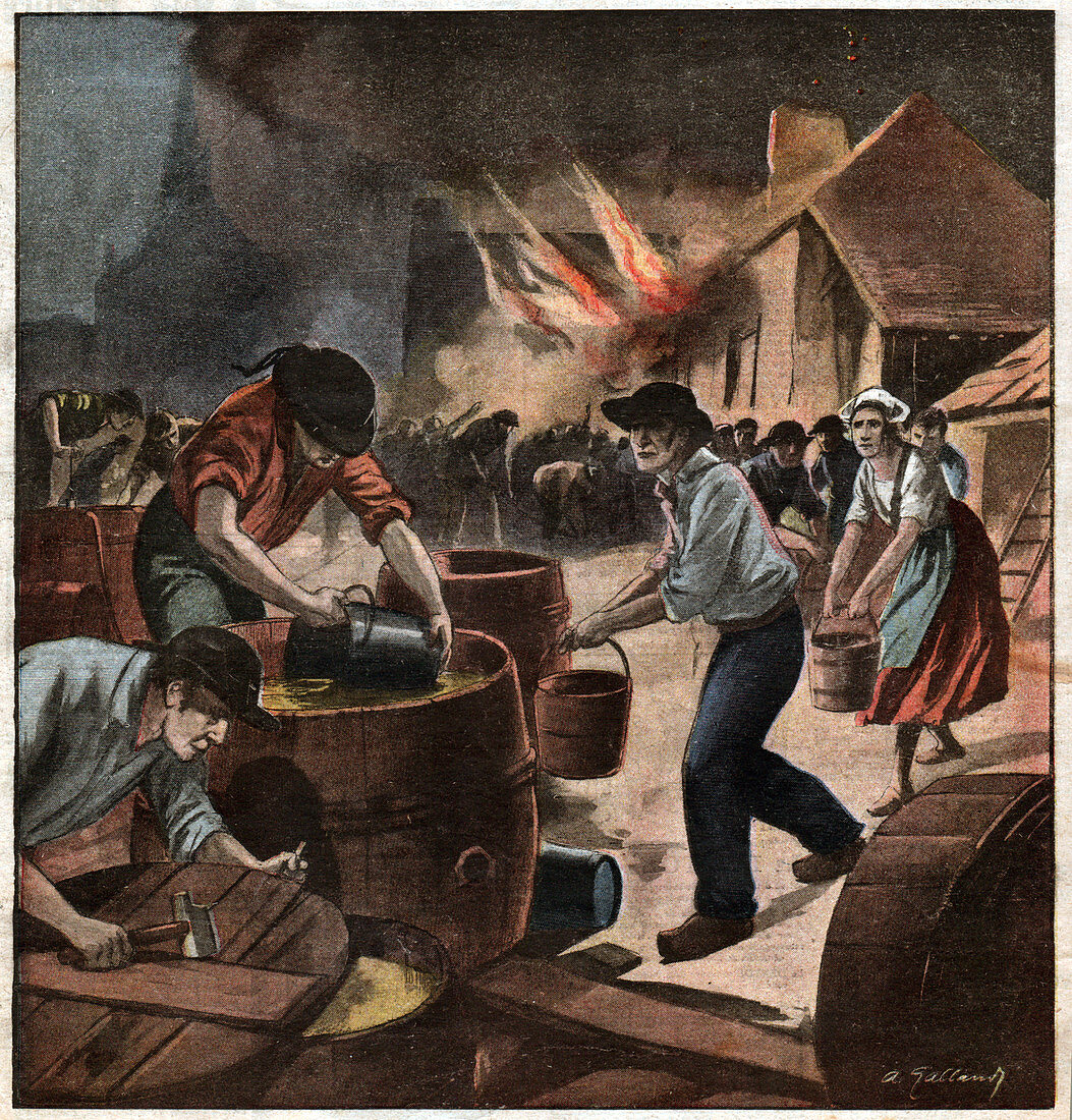 Fire in Bretagne, illustration
