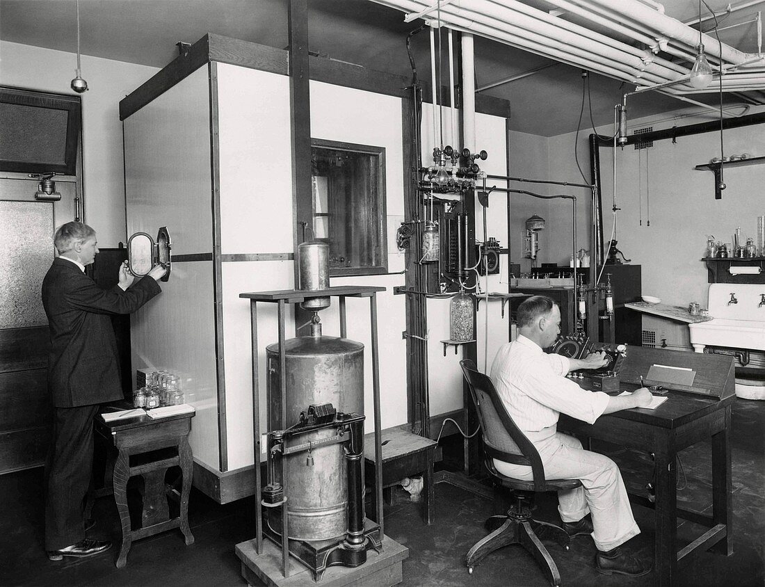 Calorimetry and metabolism research, 1910