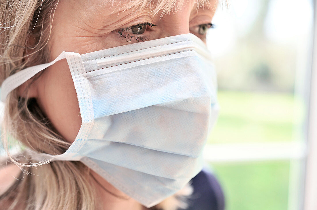 Facemask being used during coronavirus outbreak