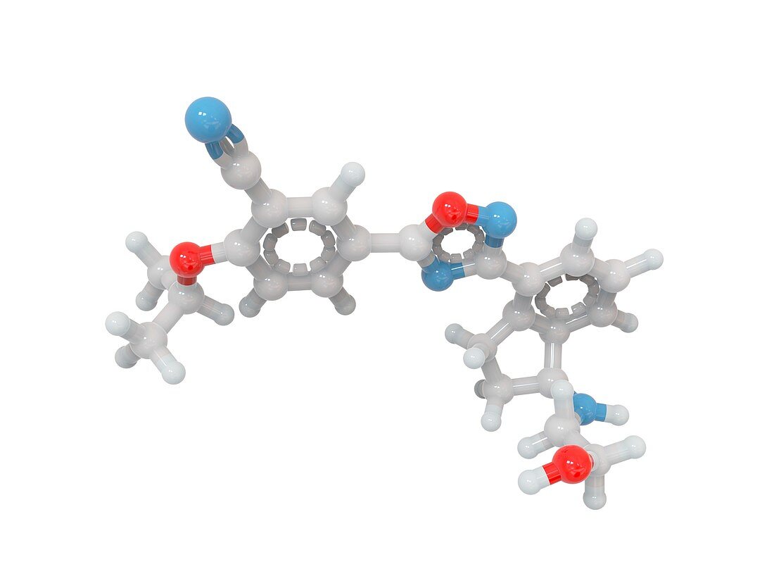 Ozanimod molecule, illustration