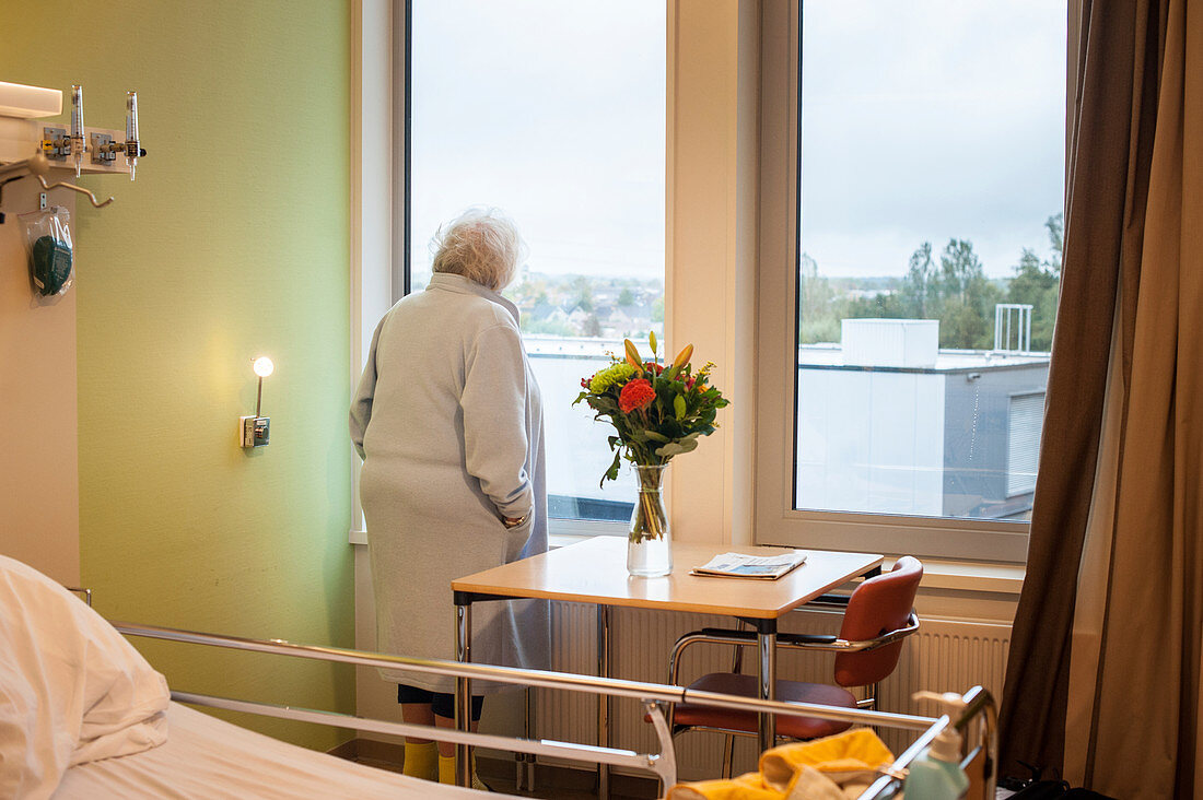 Lonely elderly patient